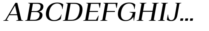Rules Serif Medium Italic Font UPPERCASE