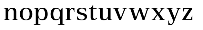 Rules Serif Medium Font LOWERCASE
