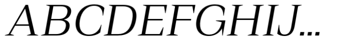 Rules Serif Regular Italic Font UPPERCASE