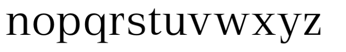 Rules Serif Regular Font LOWERCASE