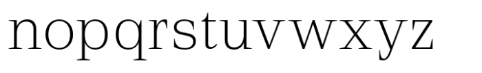 Rules Serif Ultra Light Font LOWERCASE