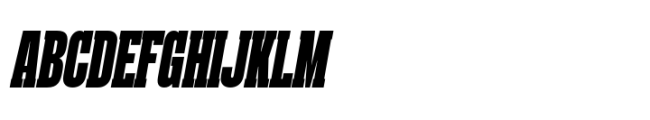 Rules Slab Compressed Black Italic Font UPPERCASE
