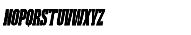 Rules Slab Compressed Black Italic Font UPPERCASE