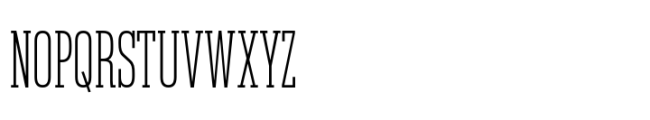 Rules Slab Compressed Light Font UPPERCASE