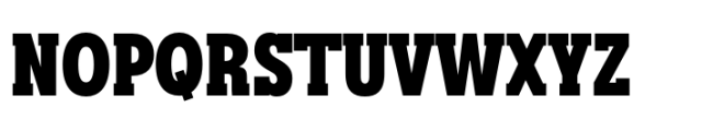 Rules Slab Condensed Black Font UPPERCASE