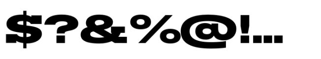 Rules Slab Expanded Black Font OTHER CHARS
