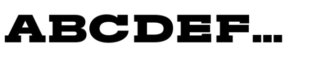 Rules Slab Expanded Black Font UPPERCASE