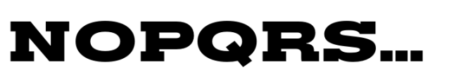 Rules Slab Expanded Black Font UPPERCASE