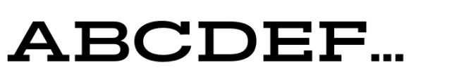 Rules Slab Expanded Bold Font