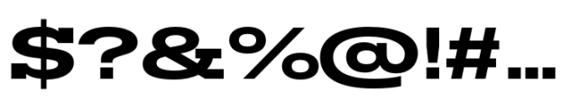Rules Slab Expanded Extra Bold Font OTHER CHARS
