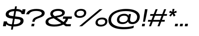 Rules Slab Expanded Medium Italic Font OTHER CHARS