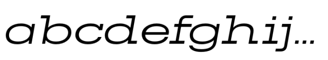 Rules Slab Expanded Regular Italic FONT