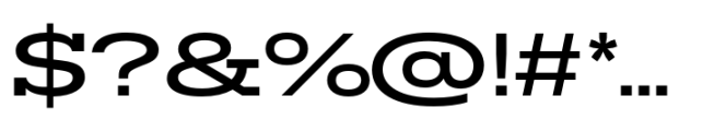 Rules Slab Expanded Semibold Font OTHER CHARS