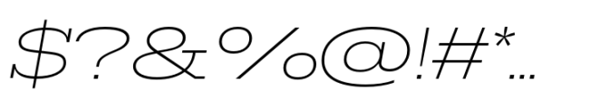 Rules Slab Expanded Thin Italic Font OTHER CHARS