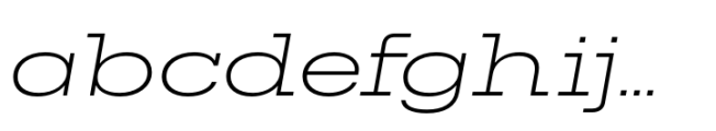 Rules Slab Expanded Ultra Light Italic FONT
