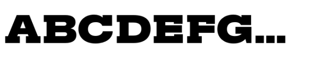Rules Slab Extended Black Font UPPERCASE