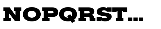 Rules Slab Extended Black Font UPPERCASE