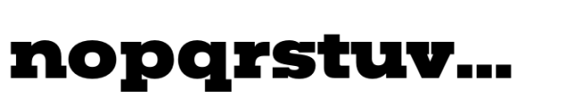 Rules Slab Extended Black Font LOWERCASE