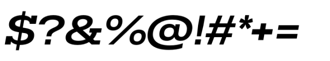 Rules Slab Extended Bold Italic Font OTHER CHARS