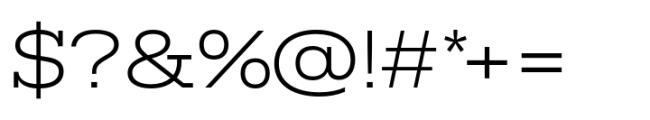 Rules Slab Extended Light Font OTHER CHARS
