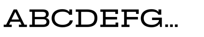 Rules Slab Extended Medium Font UPPERCASE
