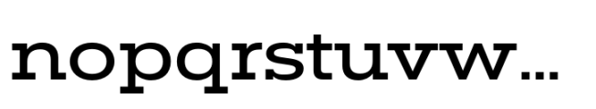 Rules Slab Extended Medium Font LOWERCASE