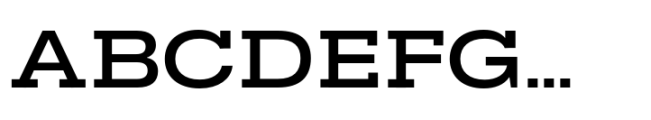 Rules Slab Extended Semibold Font UPPERCASE