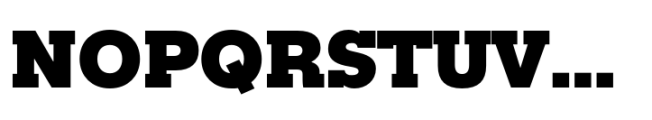 Rules Slab Normal Black Font UPPERCASE