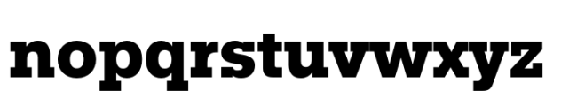 Rules Slab Normal Extra Bold Font LOWERCASE
