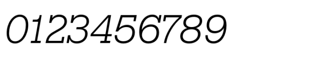 Rules Slab Normal Light Italic Font OTHER CHARS