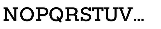 Rules Slab Normal Medium Font UPPERCASE