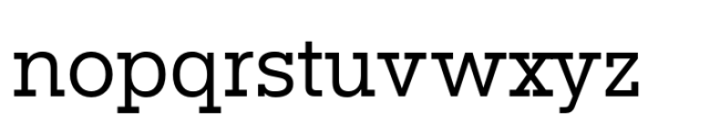 Rules Slab Normal Regular Font LOWERCASE
