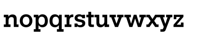 Rules Slab Normal Semibold Font LOWERCASE