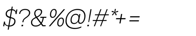 Rules Slab Normal Ultra Light Italic Font OTHER CHARS