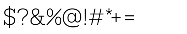 Rules Slab Normal Ultra Light Font OTHER CHARS