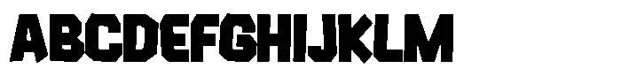 Rumble Block Regular Font UPPERCASE