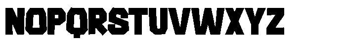 Rumble Block Regular Font UPPERCASE
