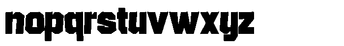 Rumble Block Regular Font LOWERCASE