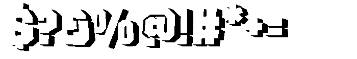 Rumble Block Shdw Font OTHER CHARS
