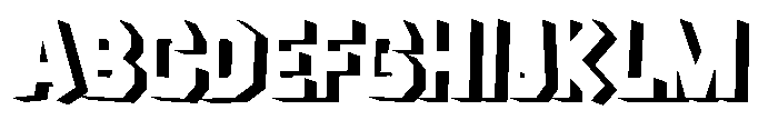 Rumble Block Shdw Font UPPERCASE
