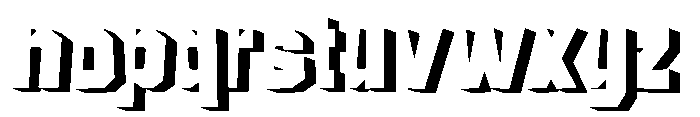 Rumble Block Shdw Font LOWERCASE