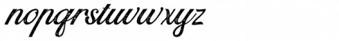 Rumble Brave Rough Script Italic Font LOWERCASE
