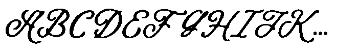 Rumble Country Script Blurred Font UPPERCASE