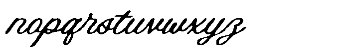 Rumble Country Script Blurred Font LOWERCASE