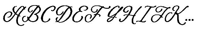 Rumble Country Script Font UPPERCASE