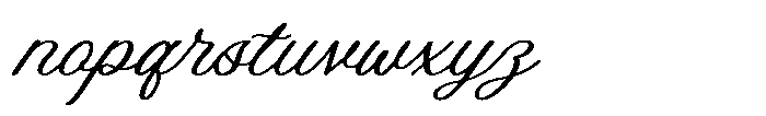 Rumble Country Script Font LOWERCASE