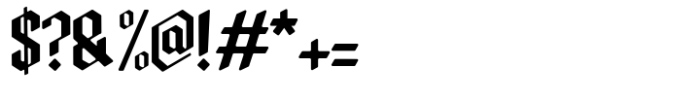 Rumblekill Font OTHER CHARS
