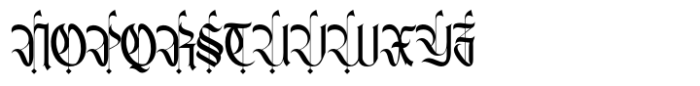 Rumonds Font UPPERCASE