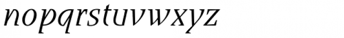 Runa Serif Pro Italic Font LOWERCASE
