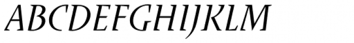 Runa Serif Std Italic Font UPPERCASE